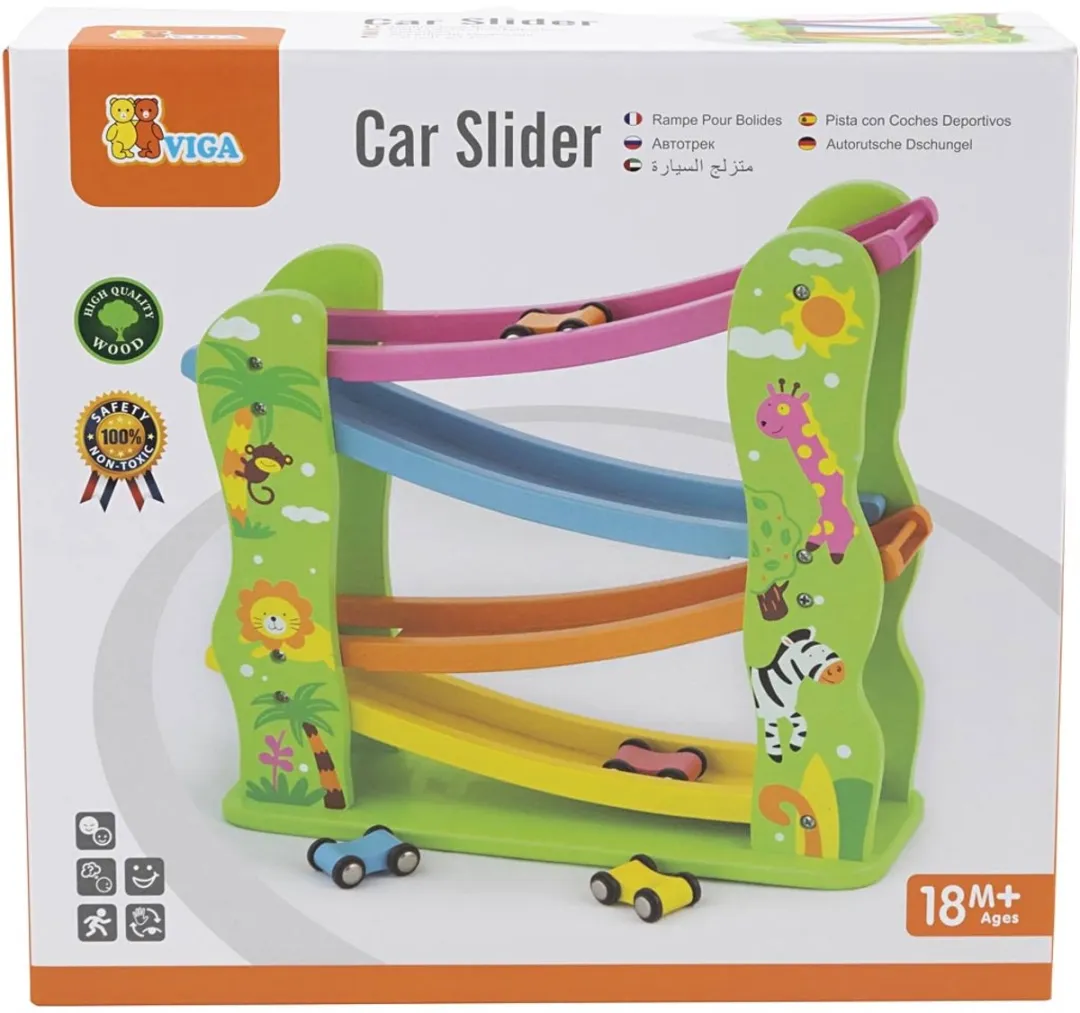 Viga Toys Jodelbaan Stad - 4 Baandelen Multicolor