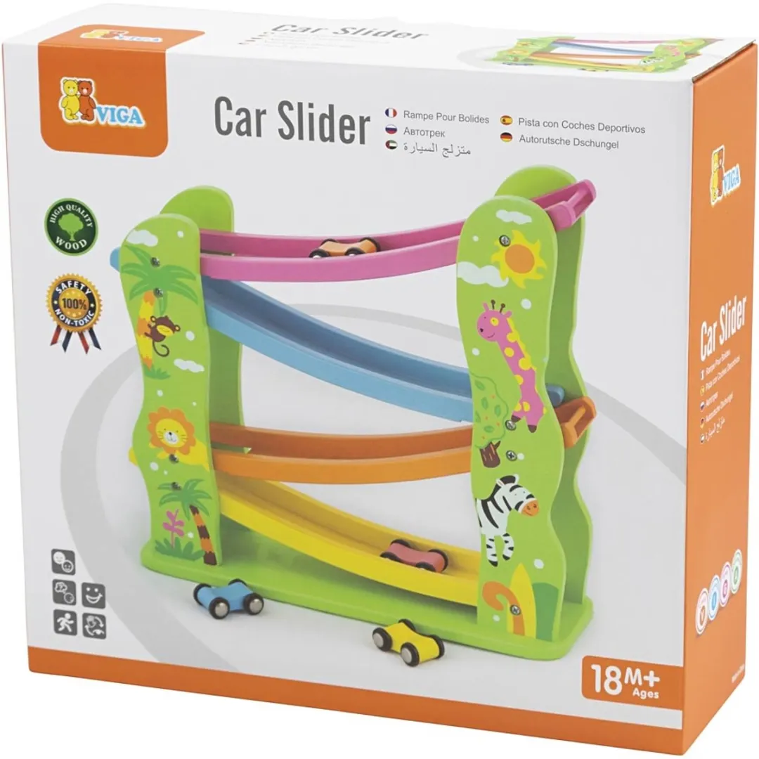 Viga Toys Jodelbaan Stad - 4 Baandelen Multicolor