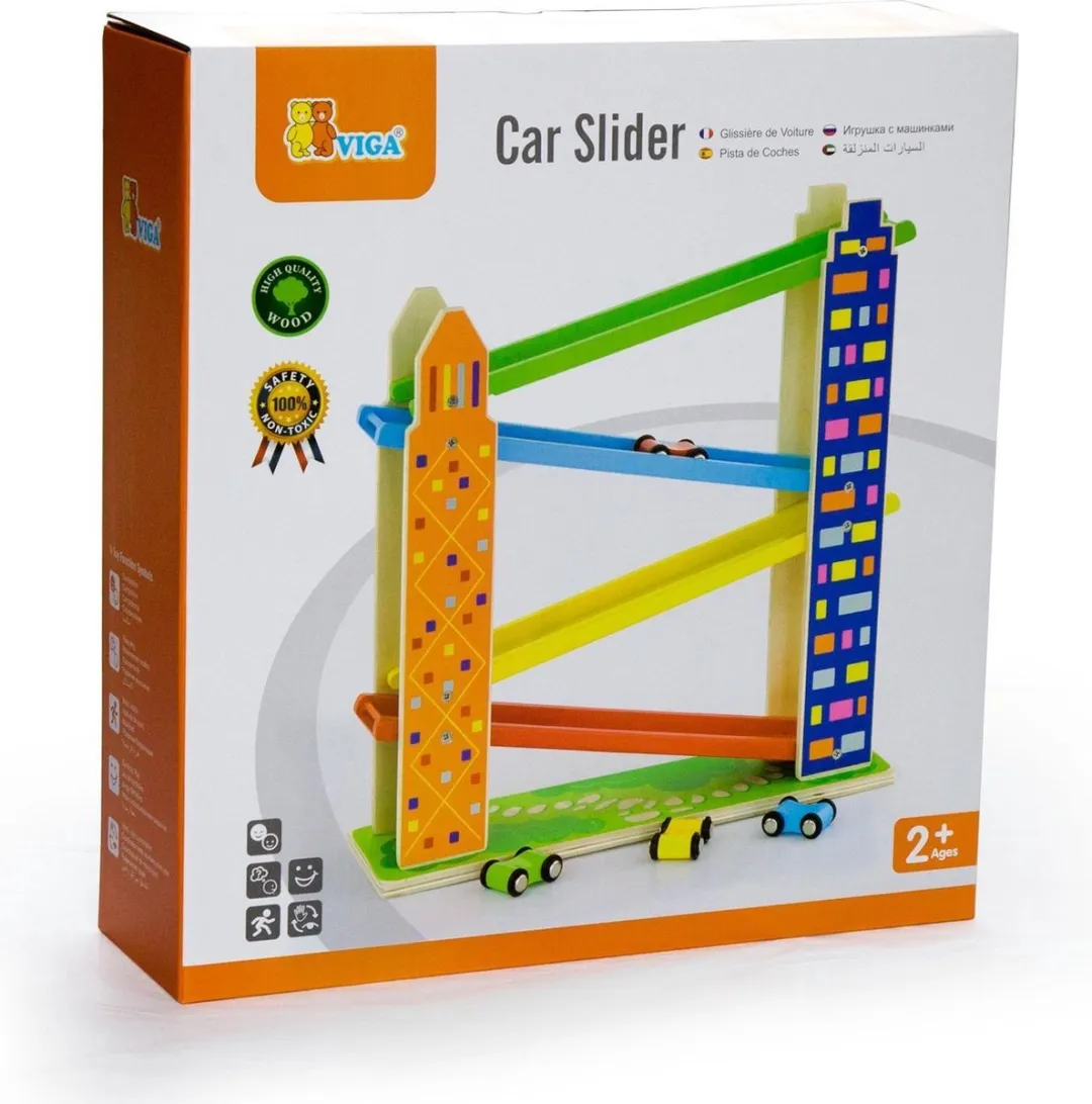 Viga Toys Jodelbaan Stad - 4 Baandelen Multicolor