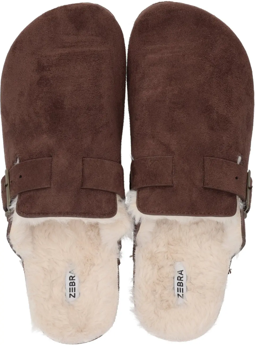 Zebra Trends Winter Classics Clog Pantoffels 40-41 - Donkerbruin