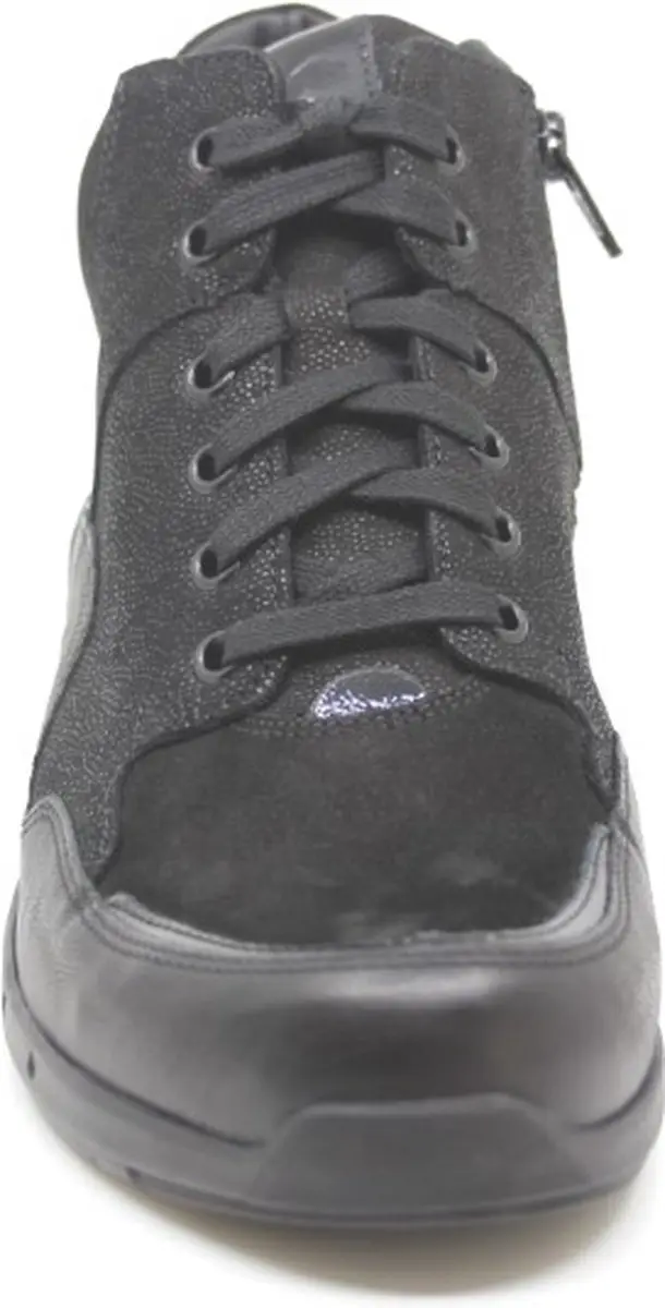 Durea 9735 Dames Veterschoenen - Wijdte H - Zwart - afbeelding 4 van 5