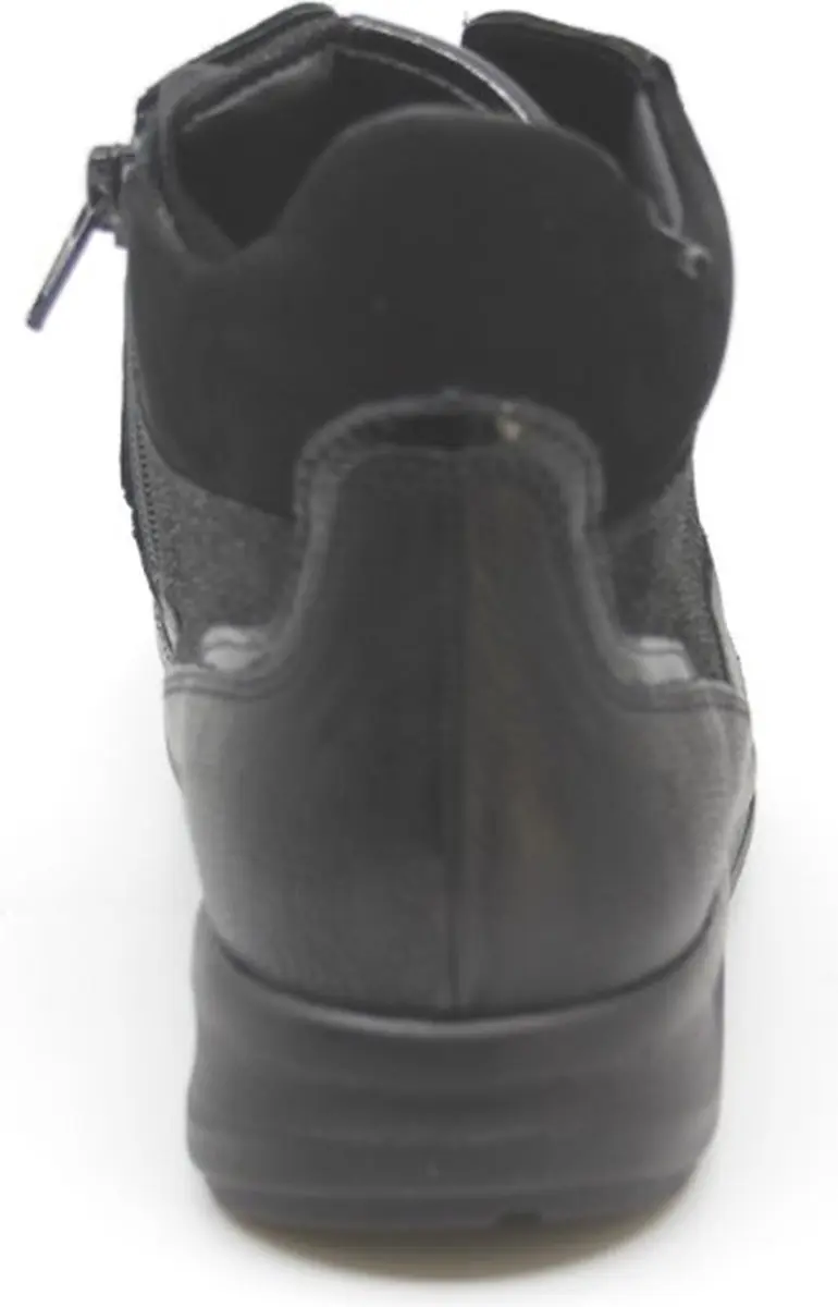 Durea 9735 Dames Veterschoenen - Wijdte H - Zwart - afbeelding 3 van 5