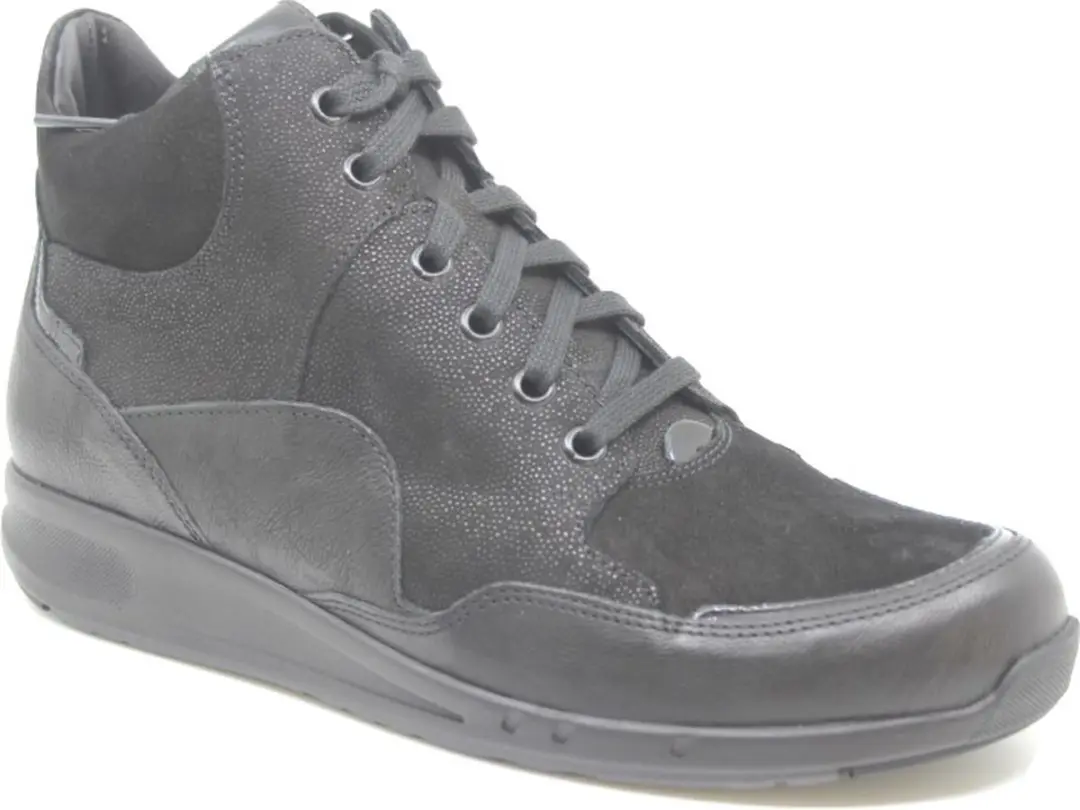 Durea 9735 Dames Veterschoenen - Wijdte H - Zwart - afbeelding 5 van 5