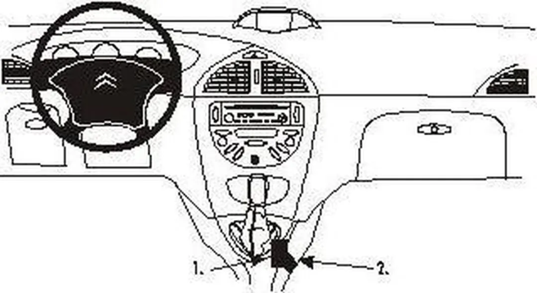 Brodit ProClip 832853 Citroën C5 Consolehouder - Zwart