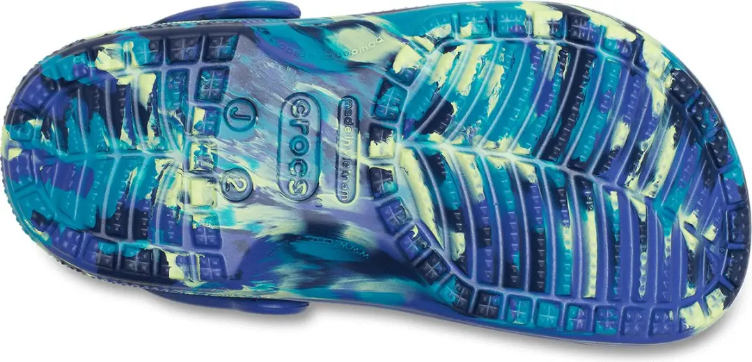 Crocs Classic Marbled Clog Kids - Navy/Turbo Teal - 28-29 - afbeelding 5 van 6