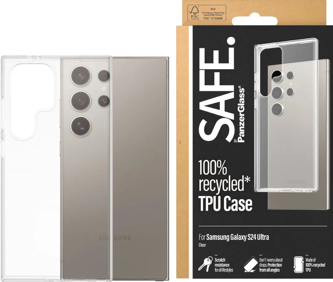 PanzerGlass Hoesje Samsung Galaxy S24 Ultra - Transparant