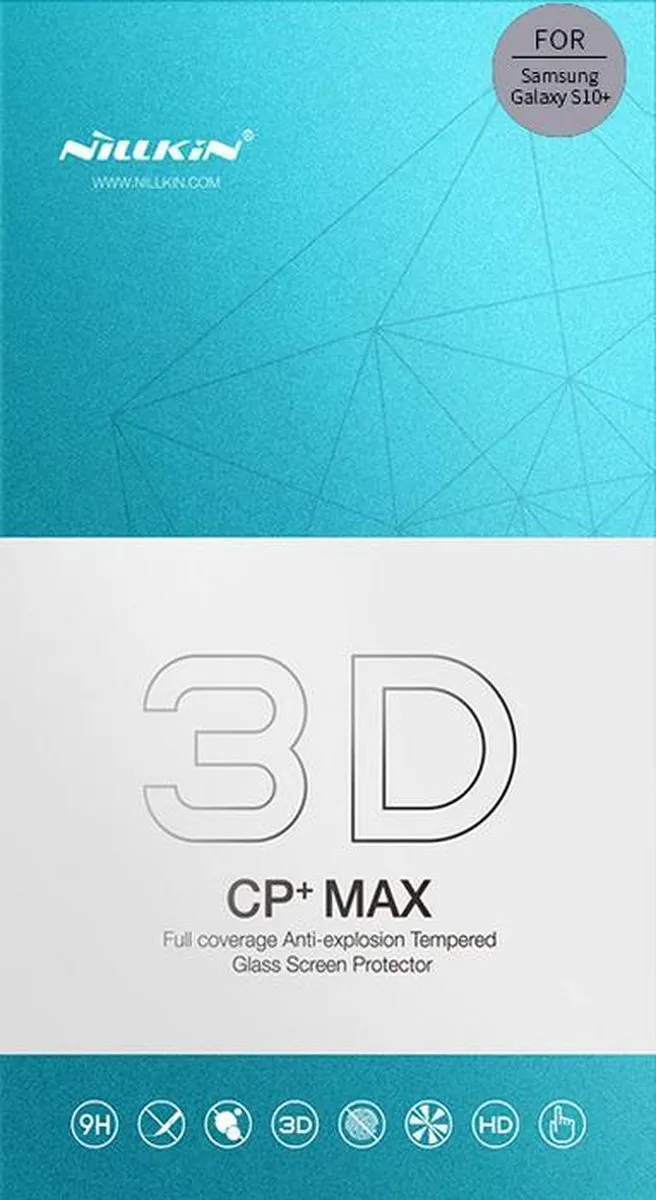 Nillkin Full Face Tempered Glass 3D CP+MAX - Samsung Galaxy S10+ - afbeelding 4 van 4