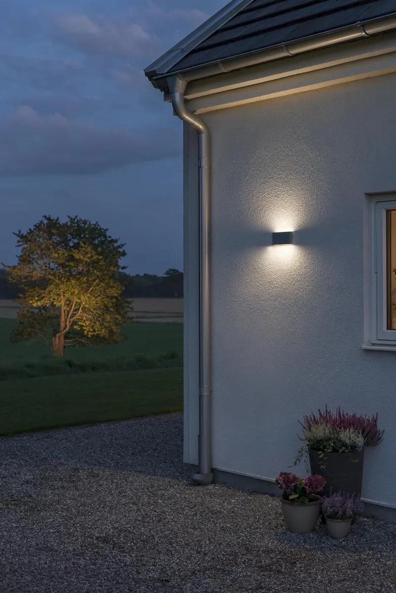 Konstsmide Chieri Spotlamp Buiten 2-lichts LED 3000K - Antraciet