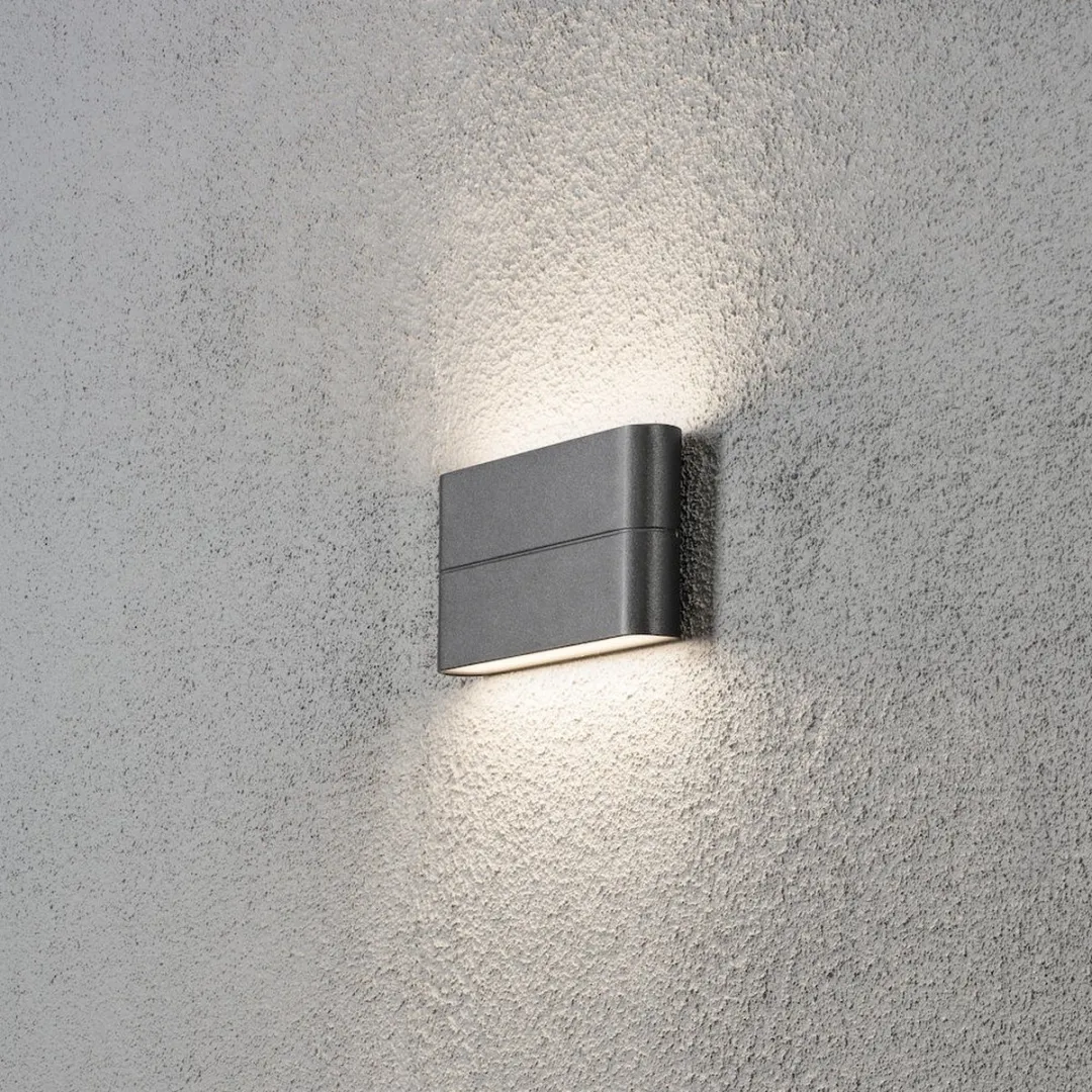 Konstsmide Chieri Spotlamp Buiten 2-lichts LED 3000K - Antraciet