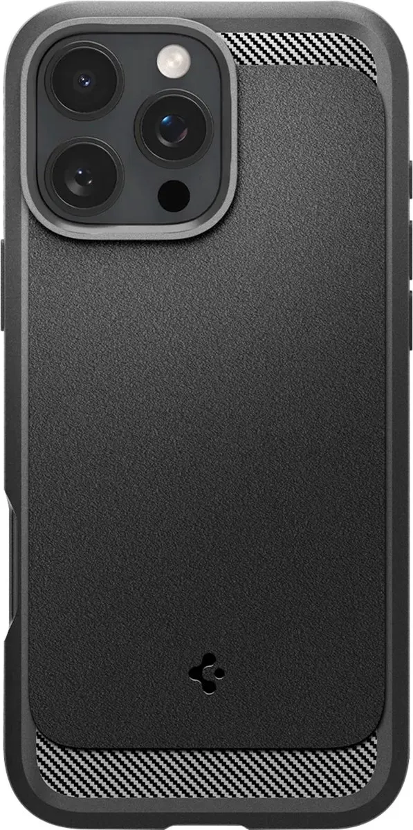 Spigen Rugged Armor MagFit Hoesje iPhone 16 Pro ACS08115 - Zwart