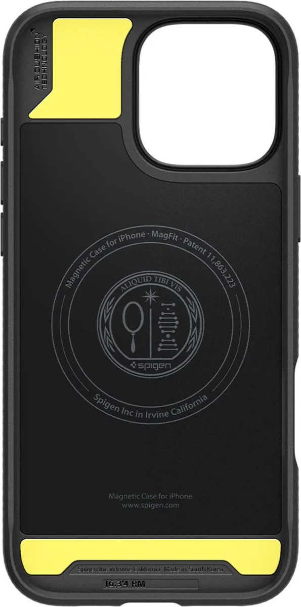 Spigen Rugged Armor MagFit Hoesje iPhone 16 Pro ACS08115 - Zwart