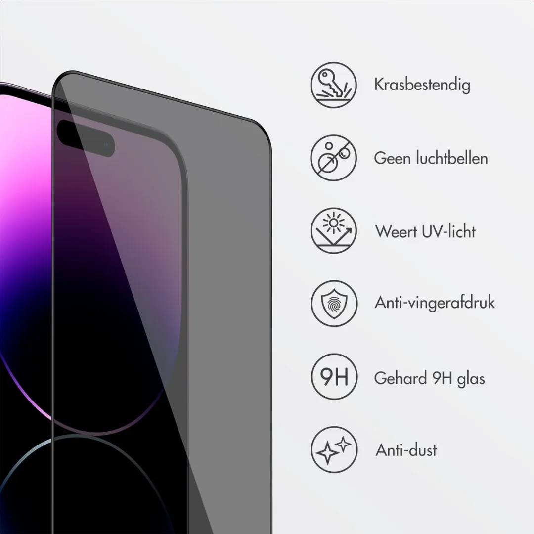 Accezz Screenprotector iPhone 13/14 Pro - Gehard Glas