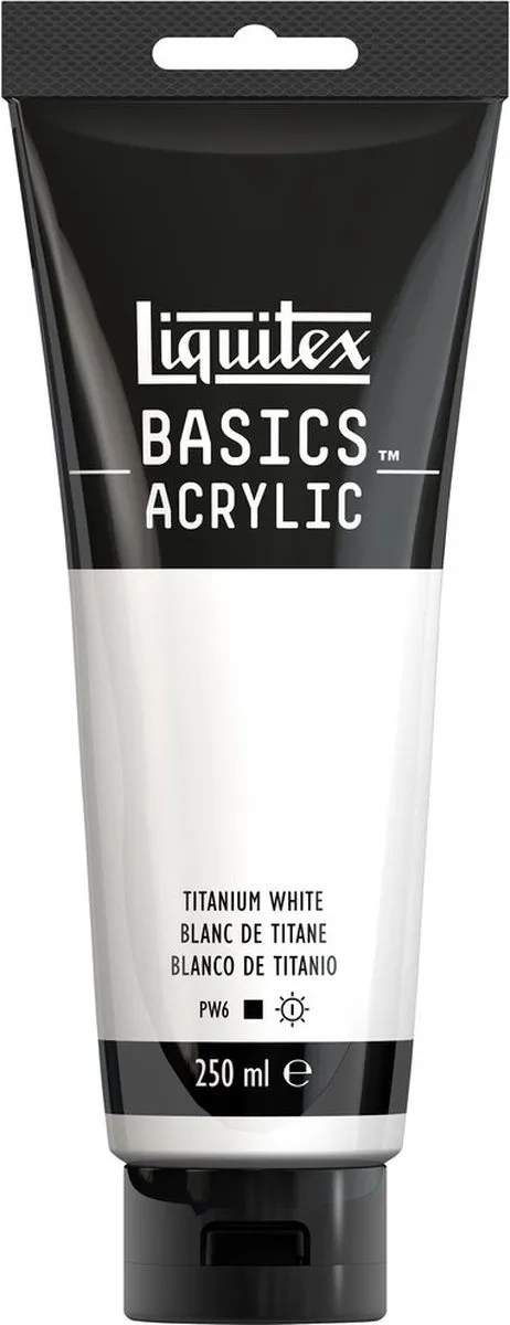 Liquitex Basics Acrylverf Titanium White 250ml