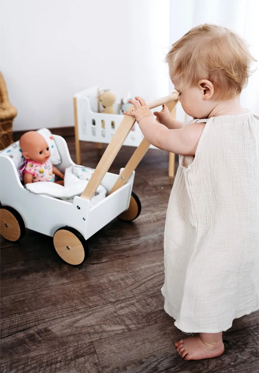 Small Foot Little Button Duwpoppenwagen