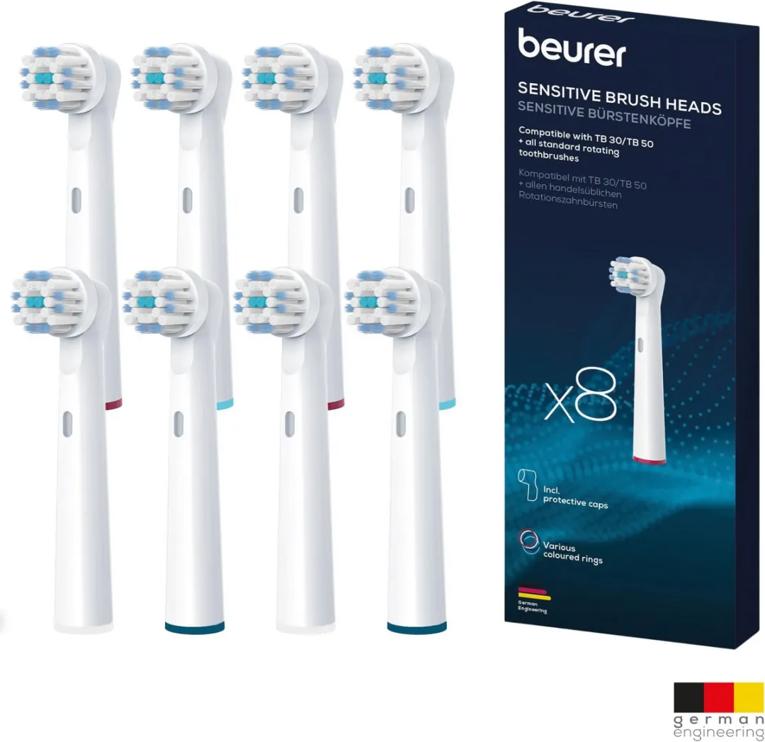 Beurer Sensitive Opzetborstels 8 Stuks
