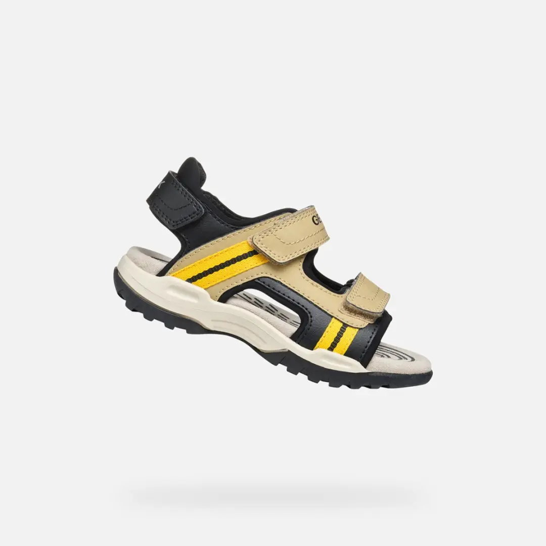 GEOX BOREALIS JONGENS Sandalen - BEIGE/GEEL - Maat 26