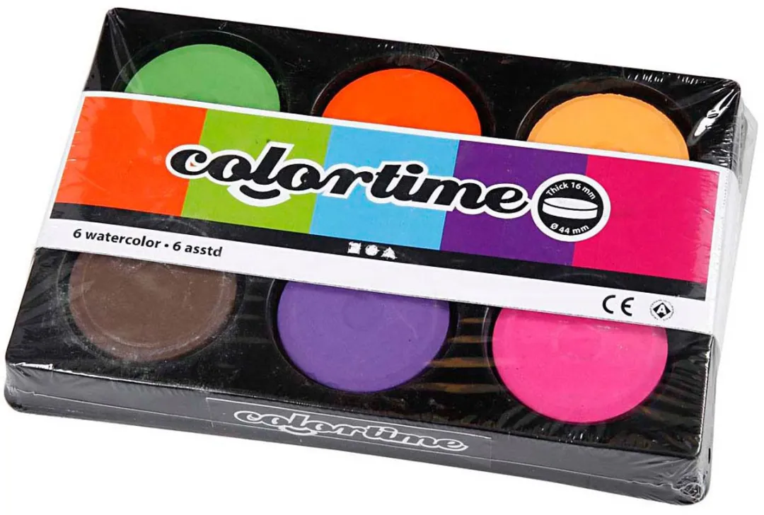 Colortime Waterverf Multicolor - 6 Kleuren 250ml