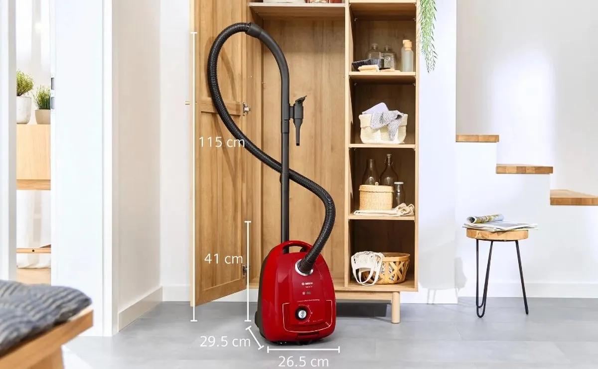 Bosch BGD38RD1H Stofzuiger met zak - 600W - 4L - Rood