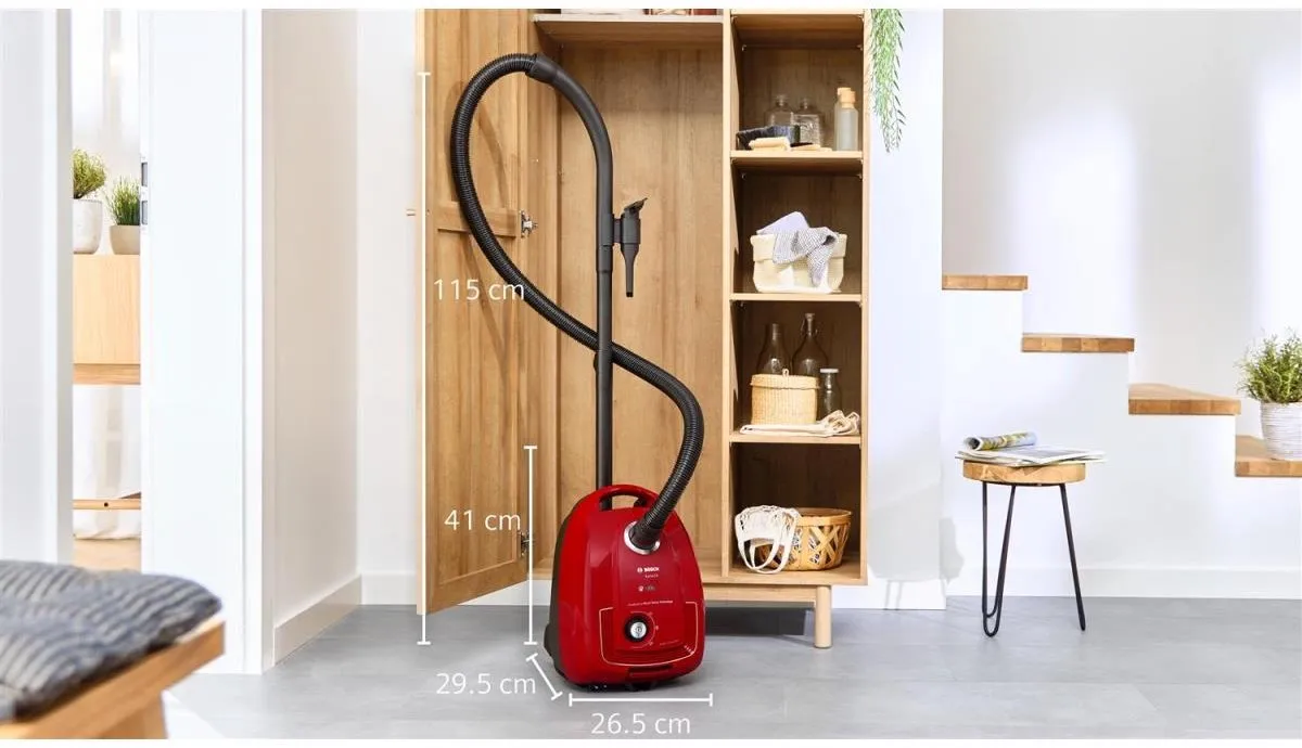 Bosch BGD38RD1H Stofzuiger met zak - 600W - 4L - Rood