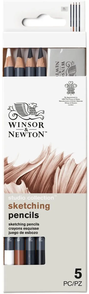 Winsor & Newton Studio Collection Sketchpotloden Set - 5 Stuks
