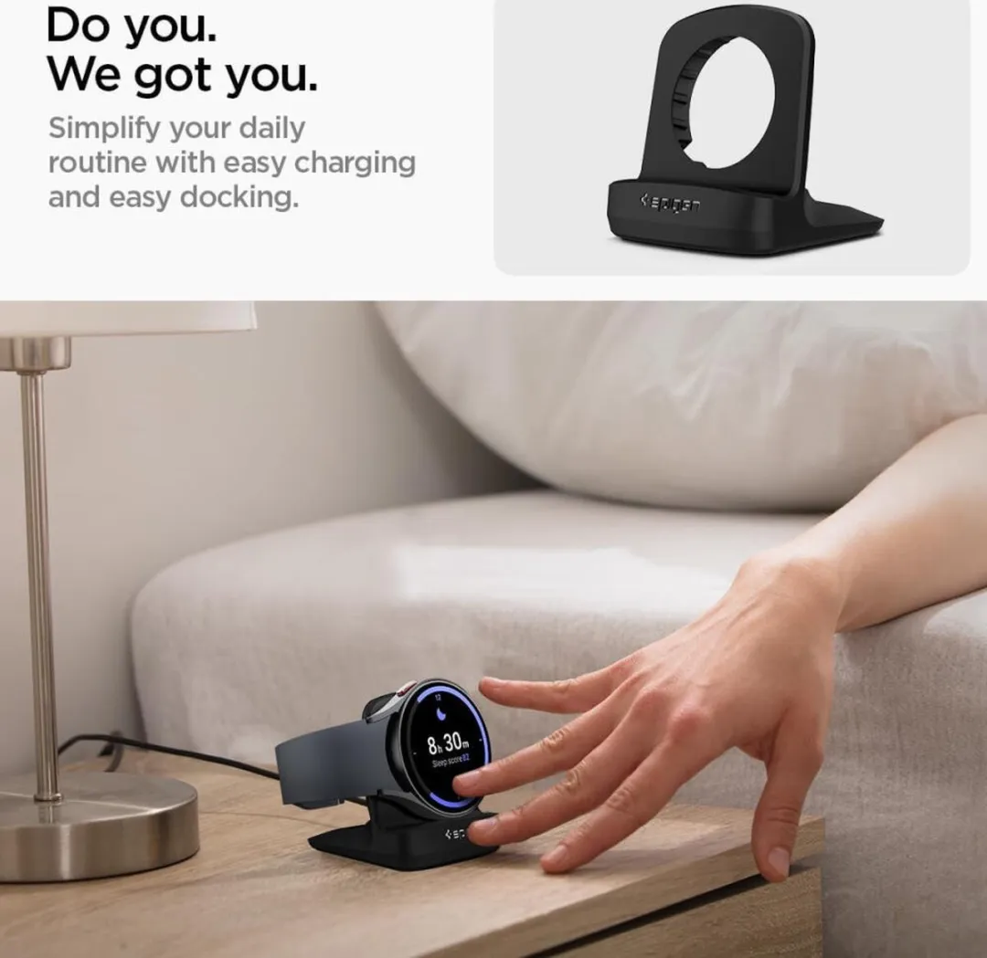 Spigen S353 Smartwatch Stand Galaxy Watch - Zwart