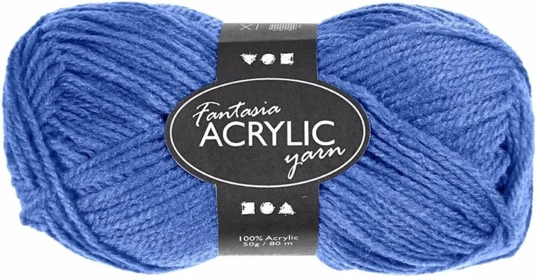 Creativ Company Blauw Acryl Garen 80m
