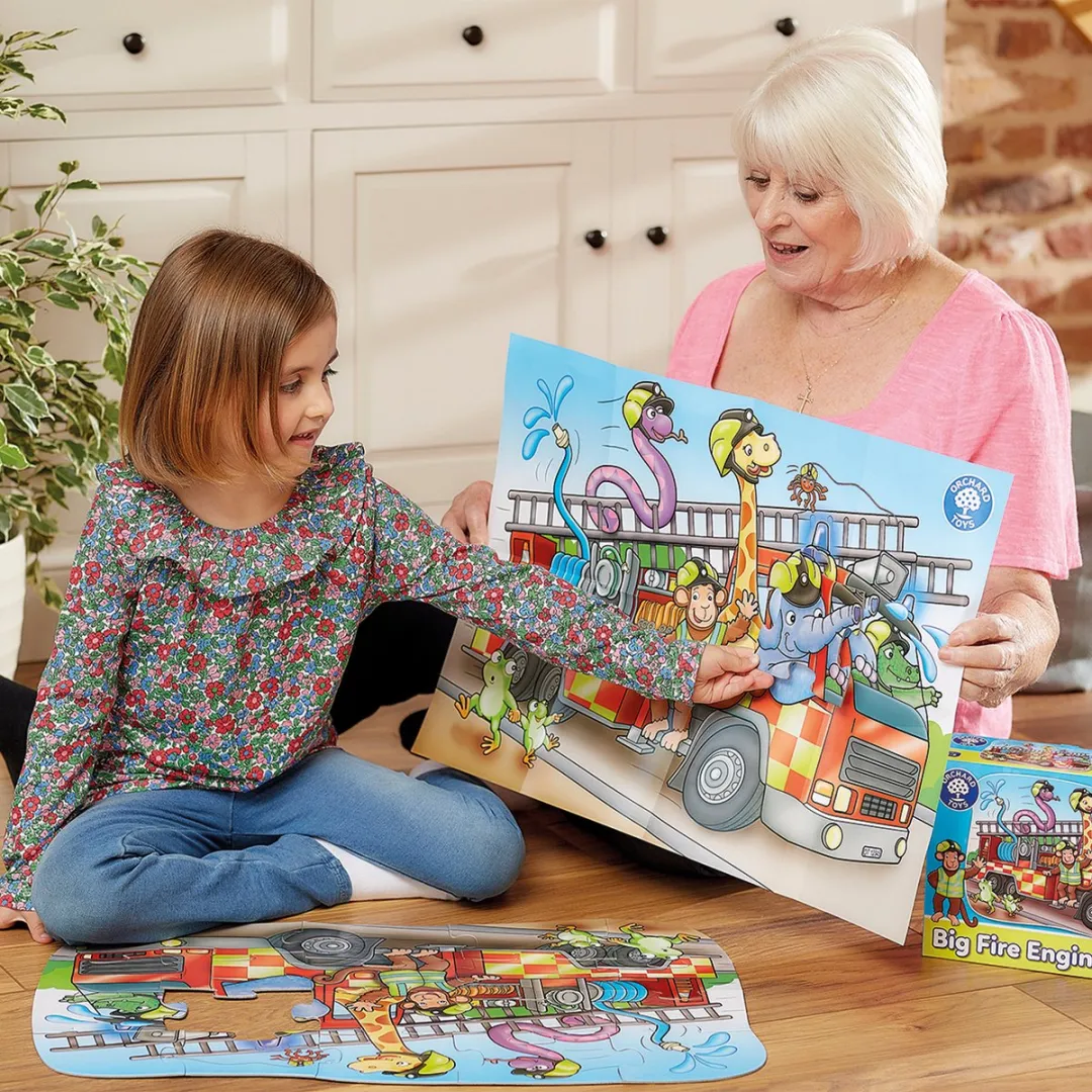 Orchard Toys - Big Fire Engine - Brandweer puzzel - 20 stukjes - vanaf 2 jaar