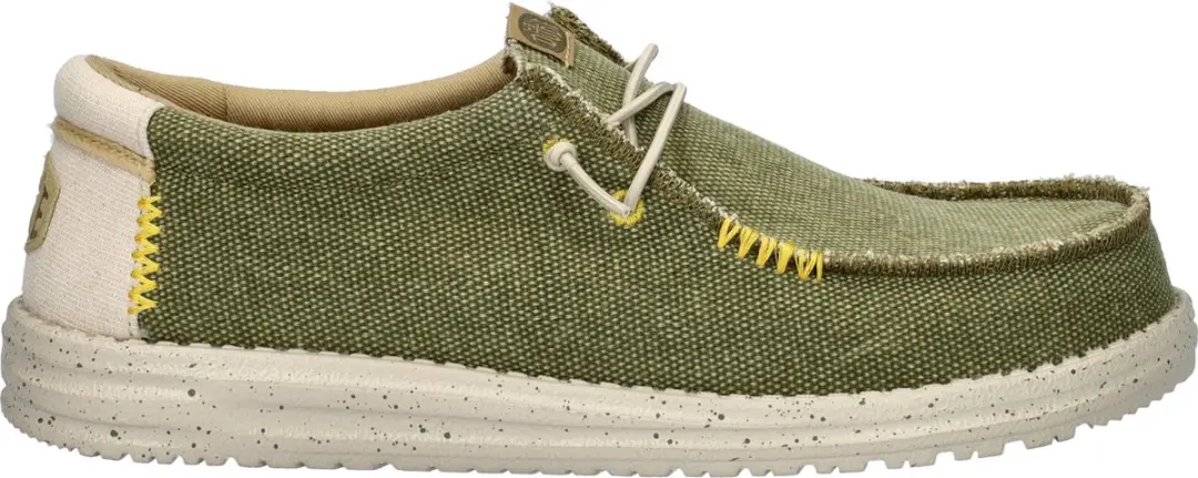 HEYDUDE Wally Coastline Jute Instappers groen