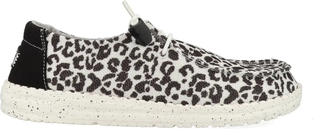 HEYDUDE Wendy Leopard Instappers zwart