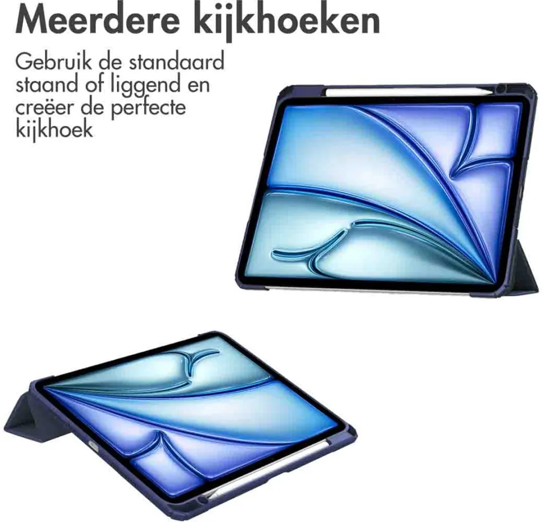 Imoshion SH00074588 Tablethoes - iPad Air 13" - Trifold Hardcase - Donkerblauw