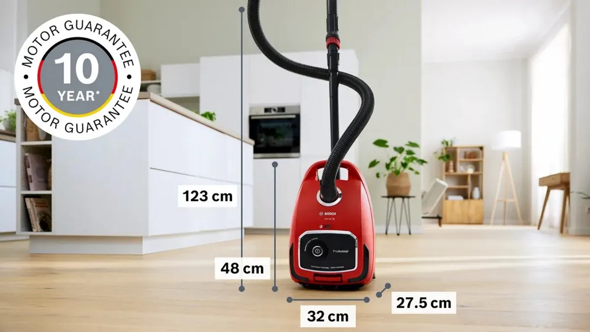 Bosch Serie 6 BGL6PET3 Stofzuiger 700W - 4L - Rood