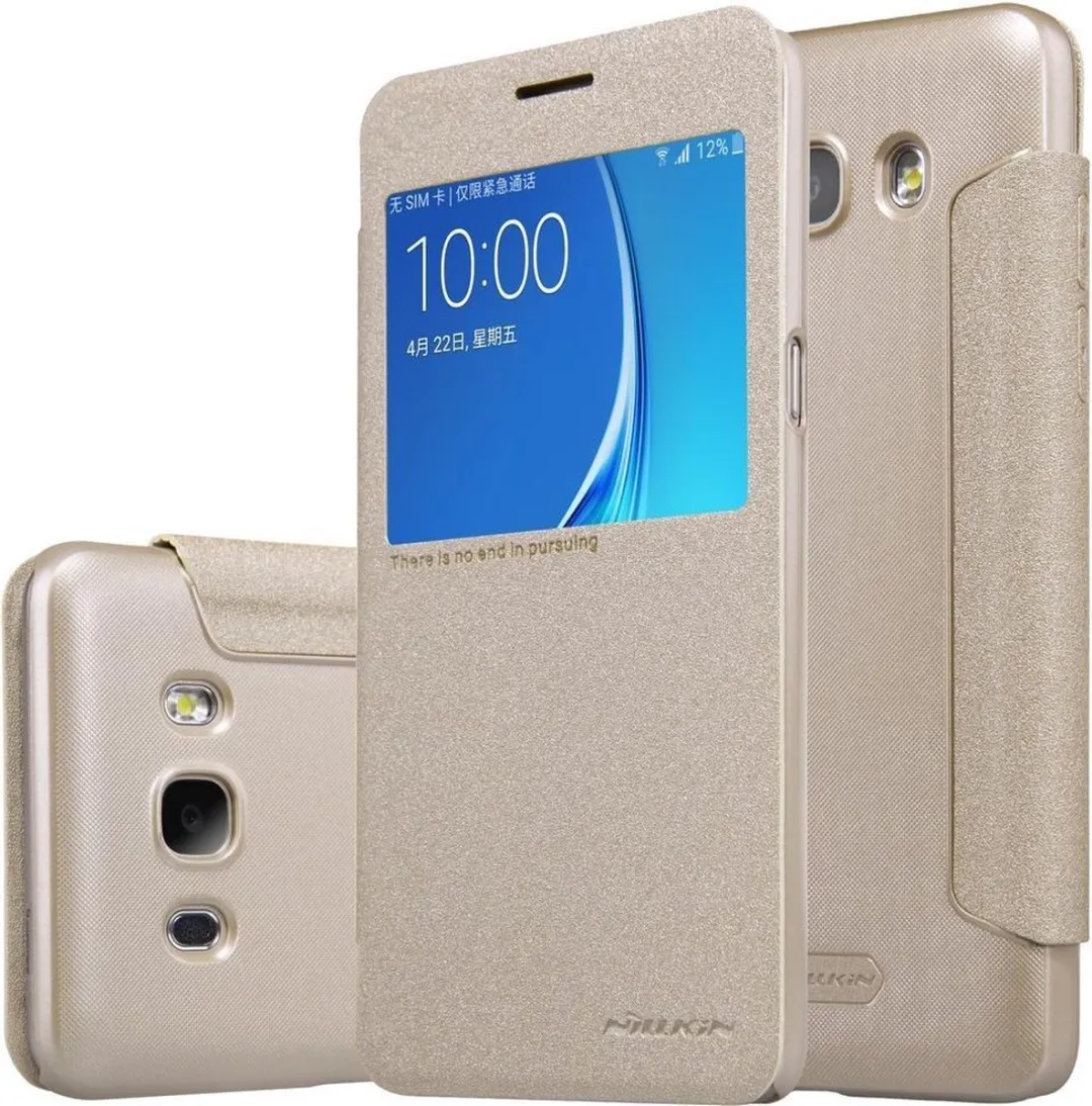 Nillkin Sparkle Series Leather Case Samsung Galaxy J5 (2016) - Goud - afbeelding 4 van 4