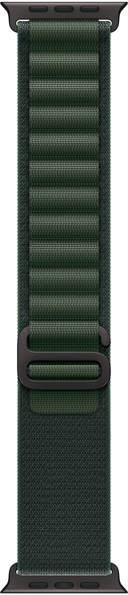 Apple Watch Ultra 2 GPS + Cellular 49mm Black Titanium Case with Dark Green Alpine Loop - Medium