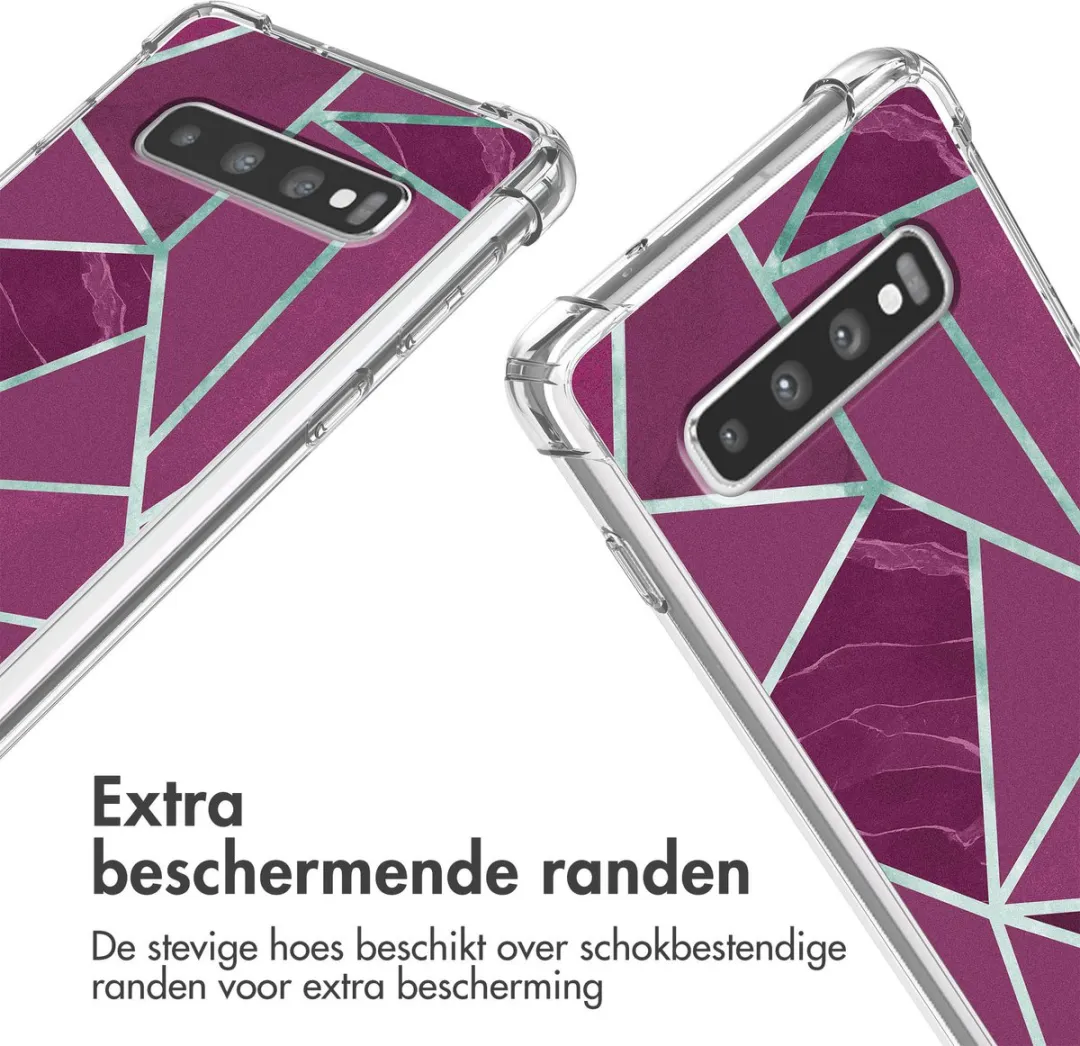 Imoshion Hoesje Samsung Galaxy S10 - Bordeaux Graphic