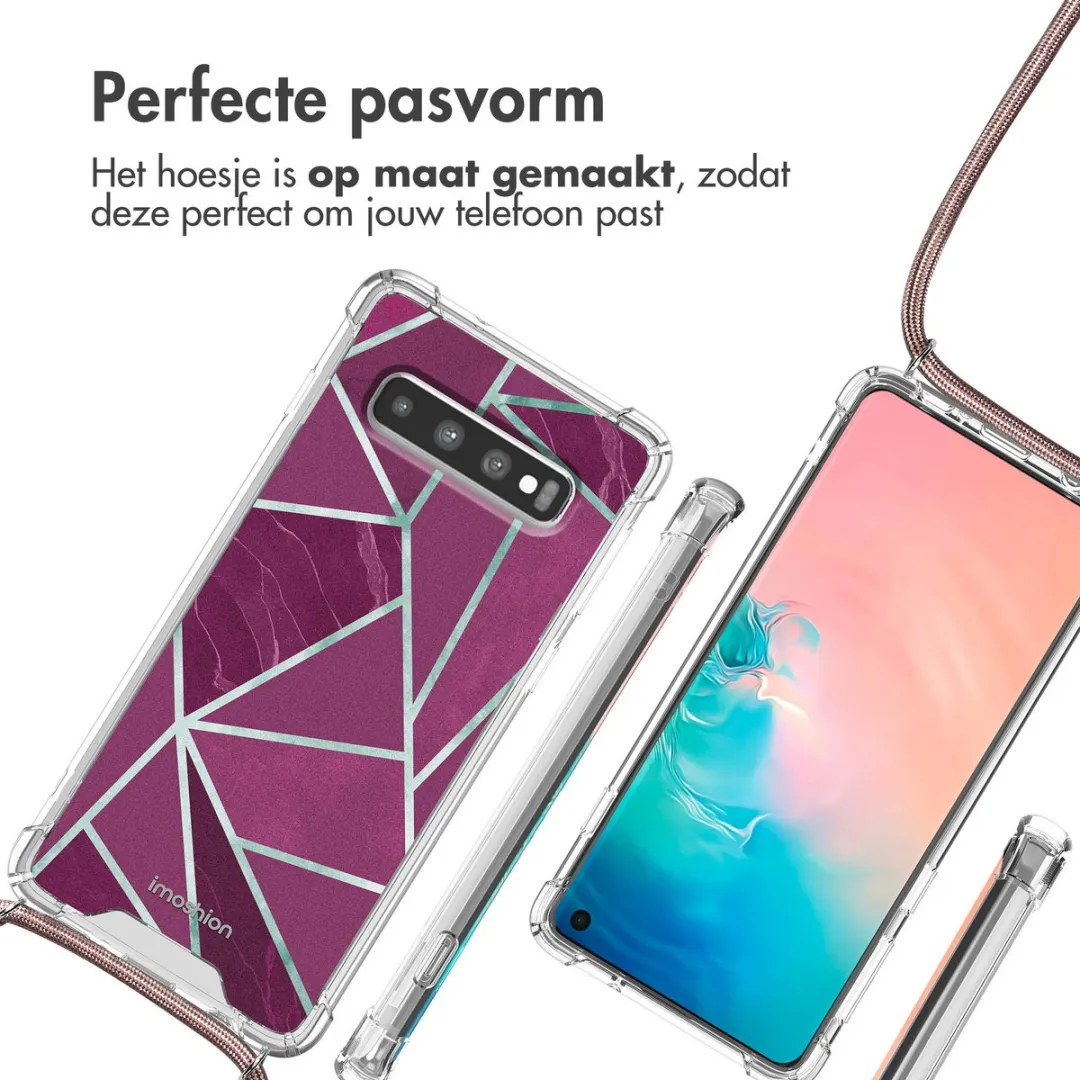 Imoshion Hoesje Samsung Galaxy S10 - Bordeaux Graphic