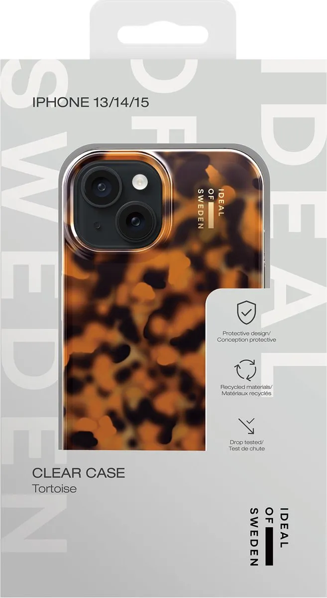 iDeal of Sweden Clear Case iPhone 13/14/15/16 - Tortoise