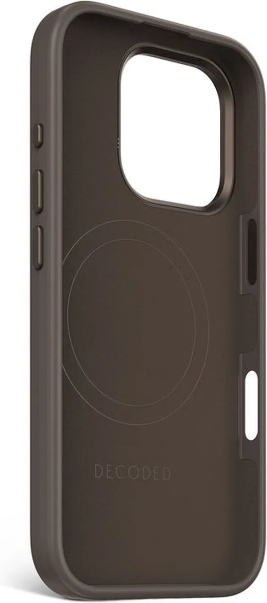 Decoded Siliconen Hoesje iPhone 16 Pro Phantom Zwart - MagSafe