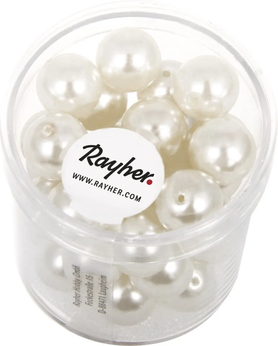 Rayher Glaskralen Parelmoer 10mm