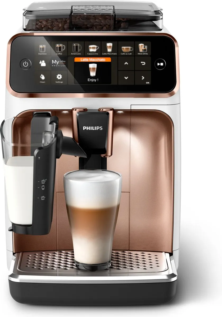 Philips EP5443/70 Volautomatische Espressomachine - 1,8L - Roségoud/Wit - afbeelding 6 van 6