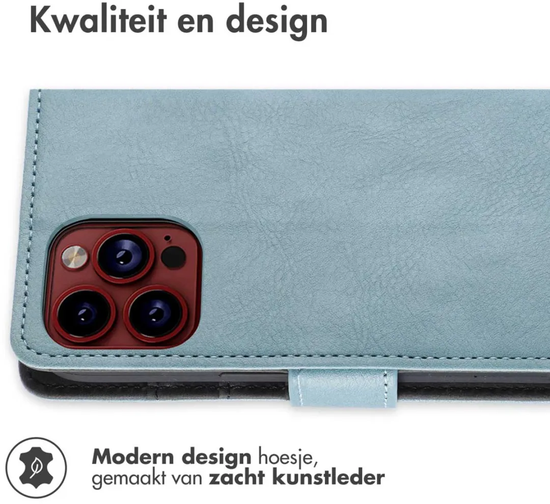 Imoshion Hoesje iPhone 15 Pro Lichtblauw - 3 Pasjes