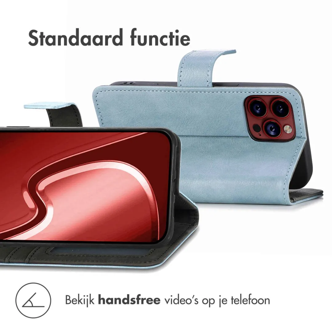 Imoshion Hoesje iPhone 15 Pro Lichtblauw - 3 Pasjes