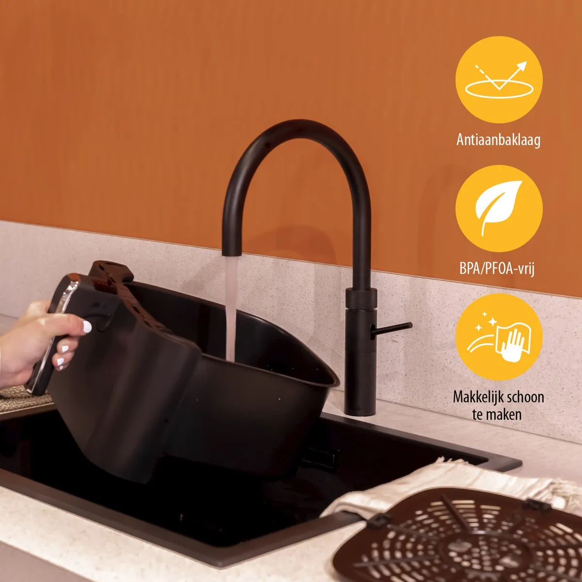 Tristar Airfryer Digitaal XXL FR-6999 - 1700W - 6L - 10 Programma's - Zwart - afbeelding 6 van 6