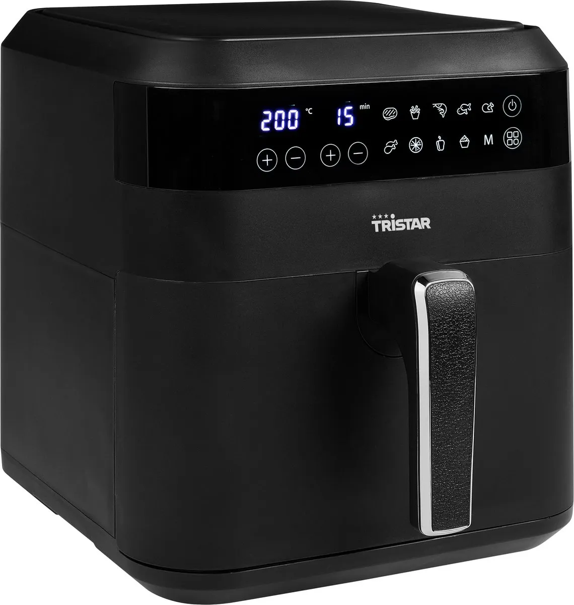 Tristar Airfryer Digitaal XXL FR-6999 - Heteluchtfriteuse - 6 liter - 10 programma's - Touch screen - Zwart - 1700W