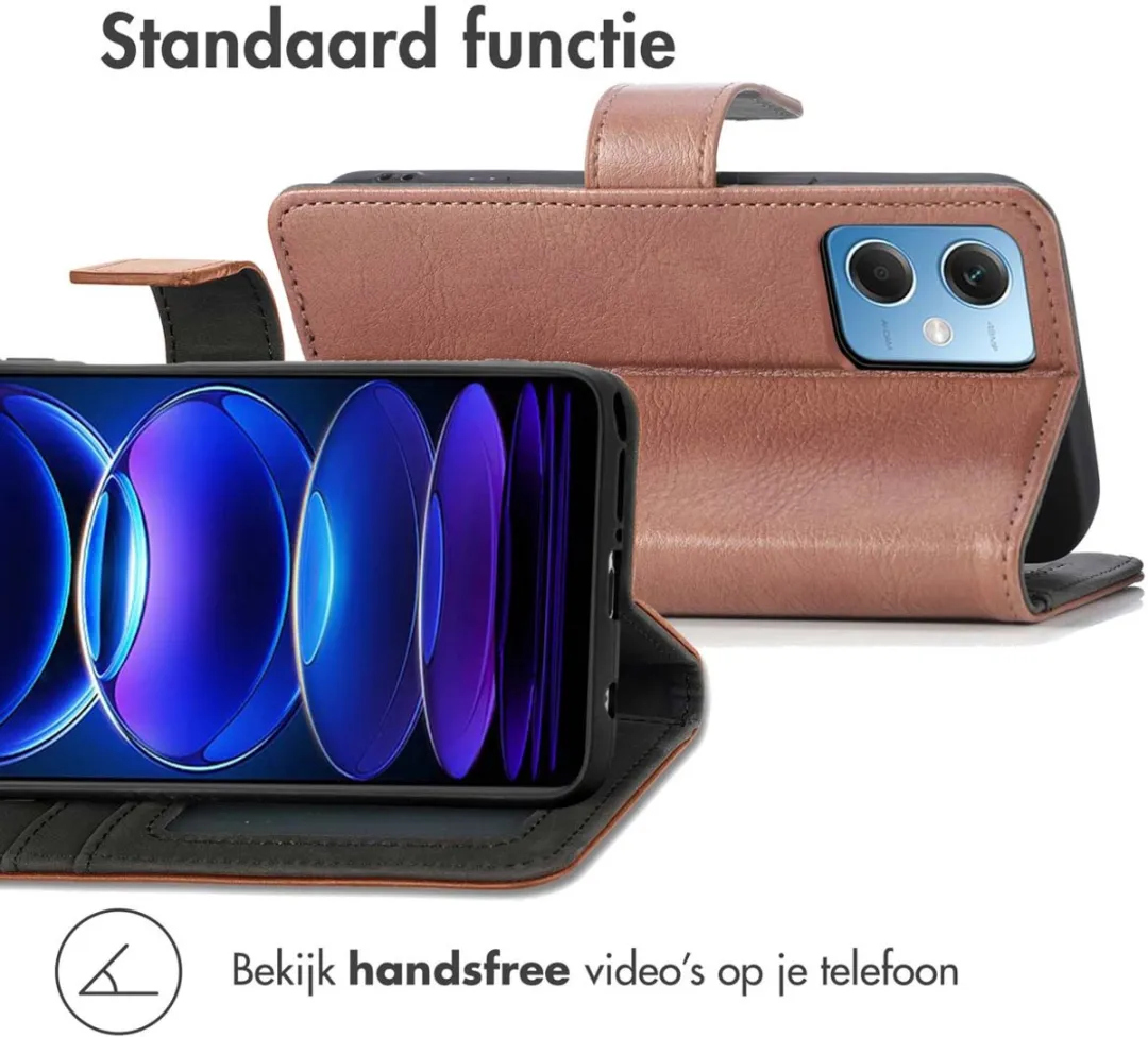 Imoshion Hoesje Xiaomi Redmi Note 12 - 3 Pasjes - Bruin