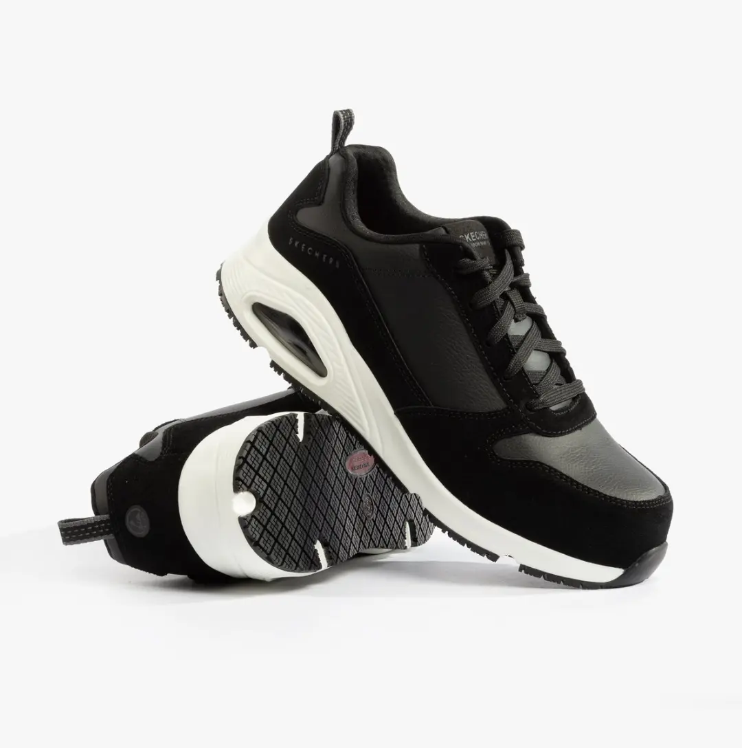Skechers Uno SR-Elainy Dames Werkschoen S3 - Zwart - afbeelding 3 van 6