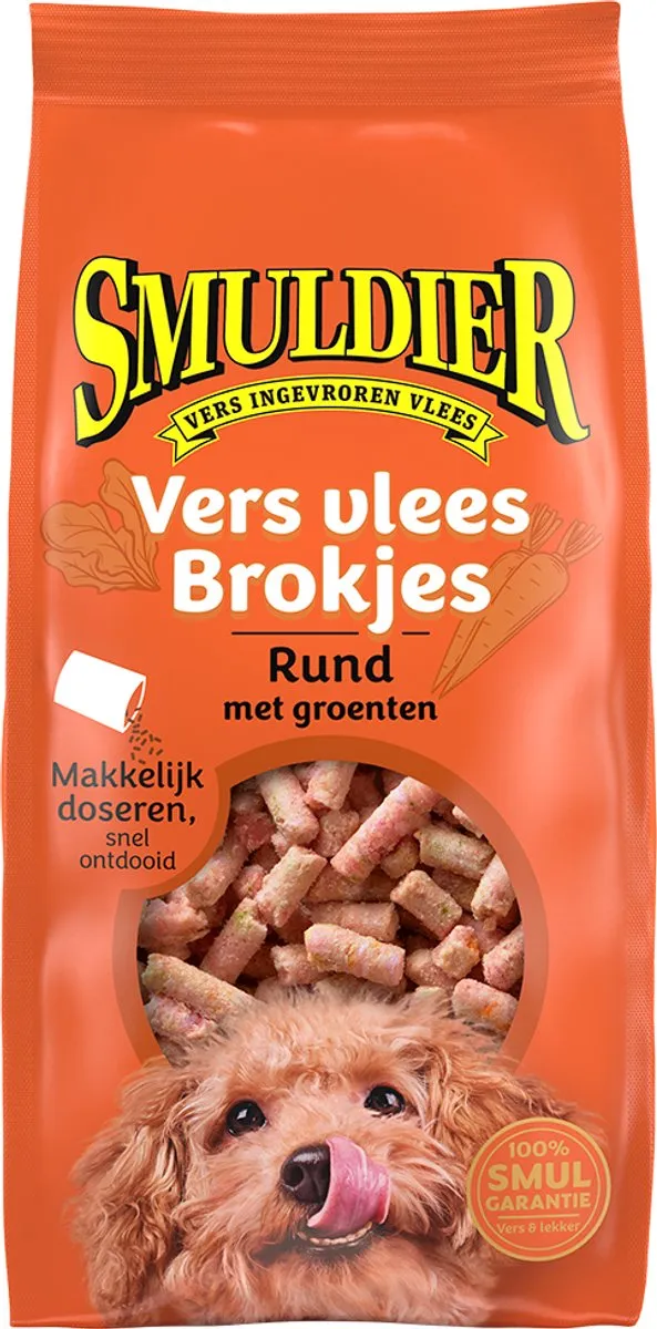 Smuldier Vers Vlees Brokjes Rund met Groenten 48 Stuks
