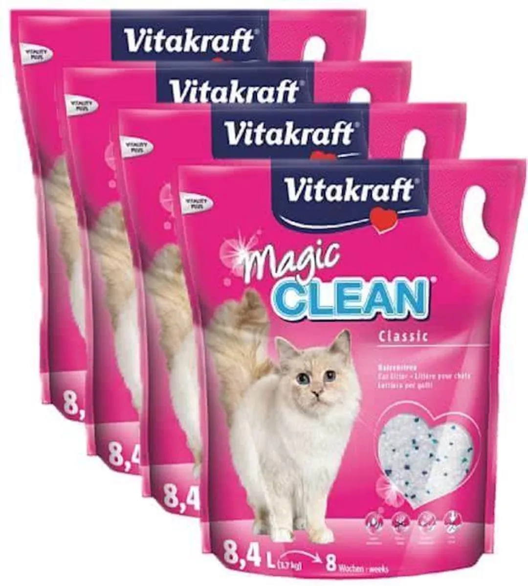 Vitakraft Magic Clean Kattenbakvulling 33,6L - 4x8,4L