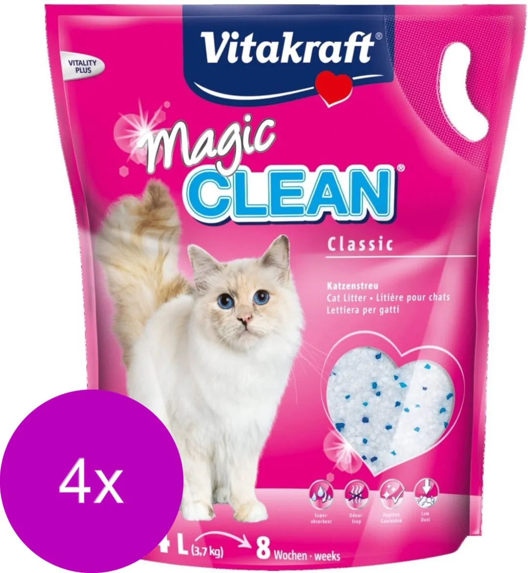 Vitakraft Magic Clean Kattenbakvulling 33,6L - 4x8,4L