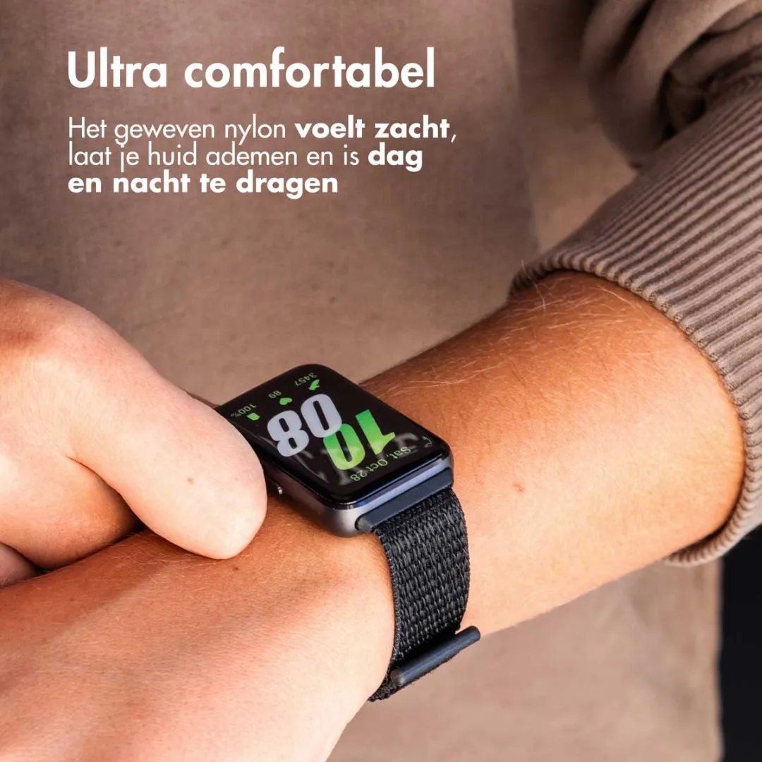 Imoshion Nylon Bandje Samsung Galaxy Fit 3 - Zwart