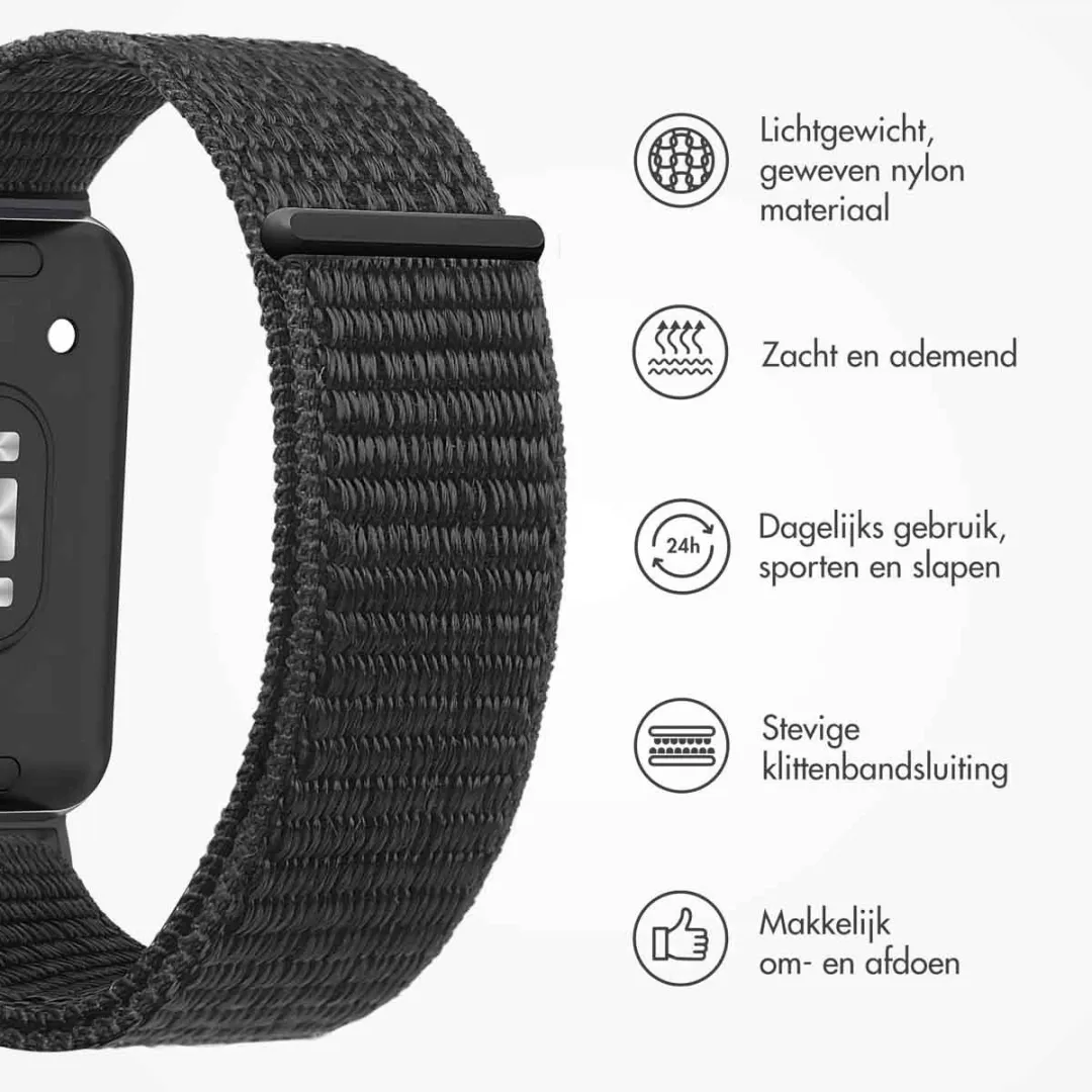 Imoshion Nylon Bandje Samsung Galaxy Fit 3 - Zwart